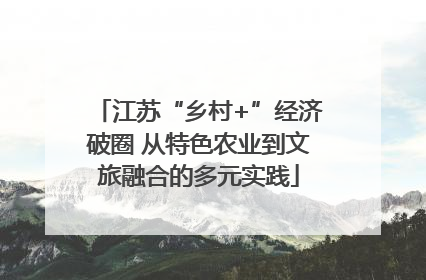 江苏“乡村+”经济破圈 从特色农业到文旅融合的多元实践